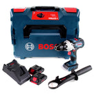 Taladradora de percusión a batería Bosch GSB 18V-110 C Profesional 18V 110Nm + 2x acumulador ProCore 4,0 Ah + cargador + L-Boxx ( 06019G030B )