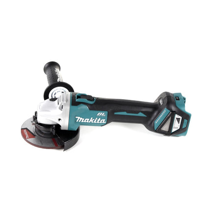 Amoladora angular a batería Makita DGA 511 ZJ 18 V 125 mm sin escobillas + disco de corte + Makpac - sin batería, sin cargador