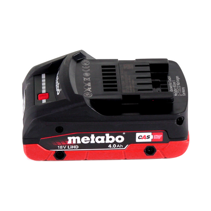 Martillo combinado a batería Metabo KHA 18 LTX 18V 2.2J SDS Plus + 1x batería 4.0 Ah + metaBOX - sin cargador