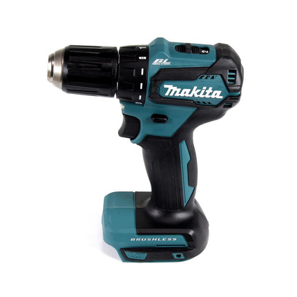 Makita DDF 483 STX4 perceuse-visseuse sans fil 18 V 40 Nm sans balais + 1x batterie 5,0 Ah + chargeur + 70 pièces. Coffret forets + coffret