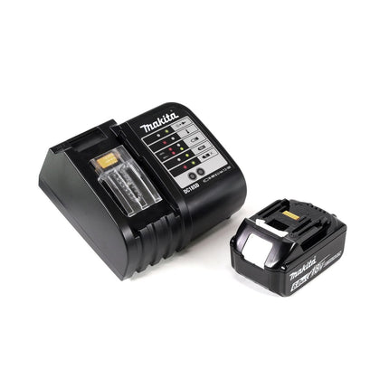 Taladro percutor inalámbrico Makita DHP 458 SGX4 18 V 91Nm + 1x batería 6,0Ah + cargador + 70 piezas. Juego de brocas + estuche