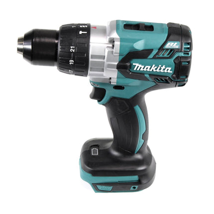 Taladro percutor inalámbrico Makita DHP 481 SFX4 18 V 115Nm + 1x batería 3,0Ah + cargador + 70 piezas. Juego de brocas + estuche
