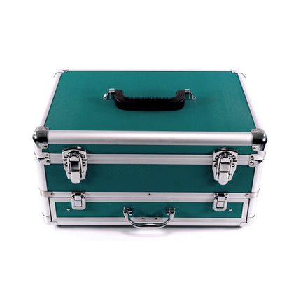 Maletín de herramientas Toolbrothers TX de aluminio para destornilladores y llaves de impacto Makita DHP DDF 482 / 484/ 453 / 456 / 485 / 484 / DTW 285 + juego de brocas de 70 piezas + inserto para destornilladores y accesorios