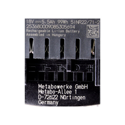 Set básico Metabo LIHD + 3x batería 5,5 Ah + cargador + Metaloc (685169520)