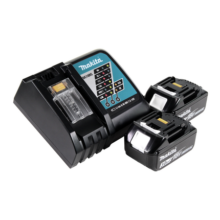 Akumulatorowa młotowiertarka Makita DHR 242 RFJ 18V 2.0J SDS-plus Brushless + 2x akumulator 3.0Ah + ładowarka + Makpac