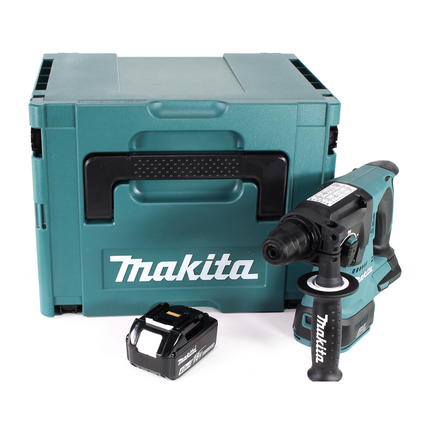 Makita DHR 242 M1J cordless hammer drill 18V 2.0J SDS-plus Brushless + 1x rechargeable battery 4.0Ah + Makpac - without charger