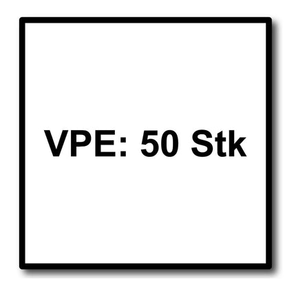 Hoja de sierra Fein E-Cut Long-Life Starlock 50 piezas. 50 x 50 mm (63502221250) BI metálico