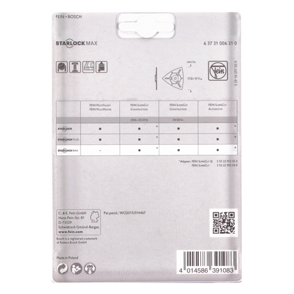 Escofina fina de carburo Starlock Max 130mm (63731006210)