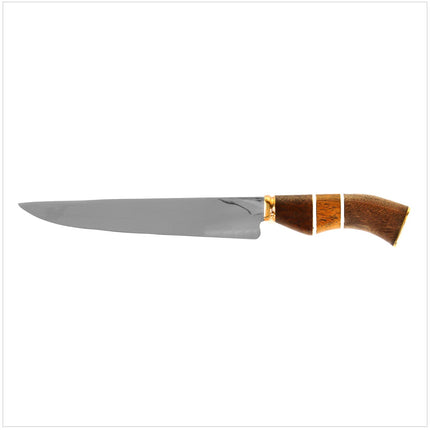 Serra Grande "Faca Pra Lida" Coltello da cucina tradizionale brasiliano forgiato a mano CARBON, lama da 20,3 cm + Fodero in vera pelle
