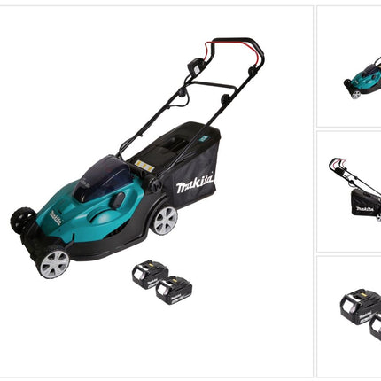 Tondeuse à gazon à batterie Makita DLM 431 M2 36V (2x18V) + 2x batterie 4,0Ah - sans chargeur