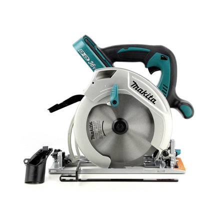Sierra circular manual Makita DHS 710 TJ con batería de iones de litio de 36 V 190 mm + 2 baterías 5,0 Ah + Makpac - sin cargador