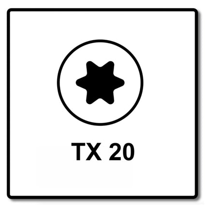 Fischer Power-Fast II FPF II Chipboard Screw 3,5x25mm, Pan head, Torx, Full thread, Blue zinc plated, 200pcs. (670101)