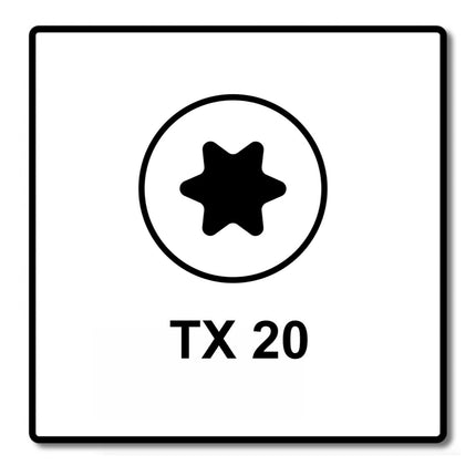 Fischer Power-Fast II FPF II Chipboard Screw 3,5x25mm, Pan head, Torx, Full thread, Blue zinc plated, 200pcs. (670101)