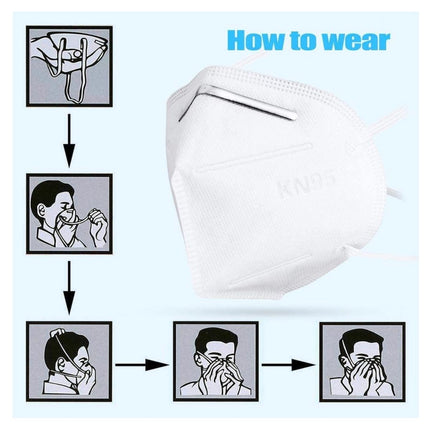 20x mascarilla respiradora KN95 95% rendimiento de filtro FPP2 comparable de 4 capas