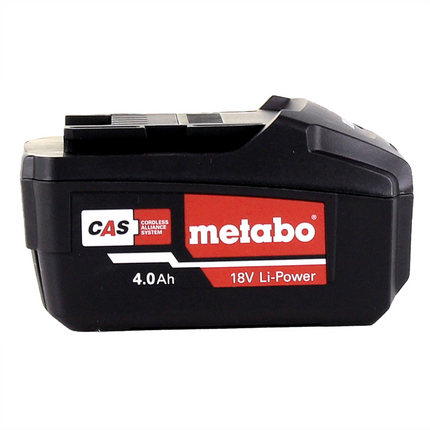 Metabo battery set 4x Li-Power battery pack 18 V 4.0 Ah CAS Li-Ion battery ( 4x 625591000 ) with charge level indicator
