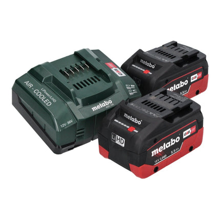 Metabo SSW 18 LTX 400 BL akumulatorowy klucz udarowy 18 V 400 Nm 1/2" bezszczotkowy + 2x akumulator 5,5 Ah + ładowarka + metaBOX