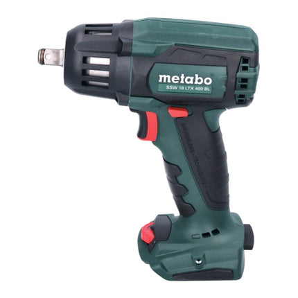 Metabo SSW 18 LTX 400 BL Atornillador de impacto a batería 18 V 400 Nm 1/2" sin escobillas + 1x batería 8,0 Ah + cargador + metaBOX