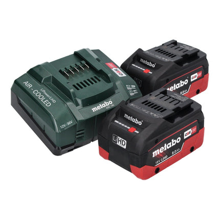 Metabo SSW 18 LTX 400 BL Atornillador de impacto a batería 18 V 400 Nm 1/2" sin escobillas + 2x batería 8,0 Ah + cargador + metaBOX