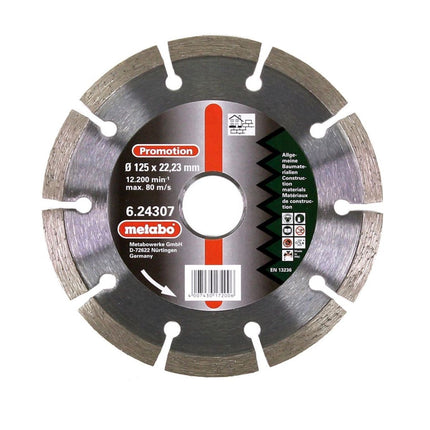 Amoladora angular Metabo WEV 850-125 850 W 125 mm (603611000) + 26 discos de corte + tuerca de cierre rápido