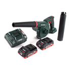 Soplador sin cable Metabo AG 18 18 V + 2x batería LiHD 4,0 Ah + cargador