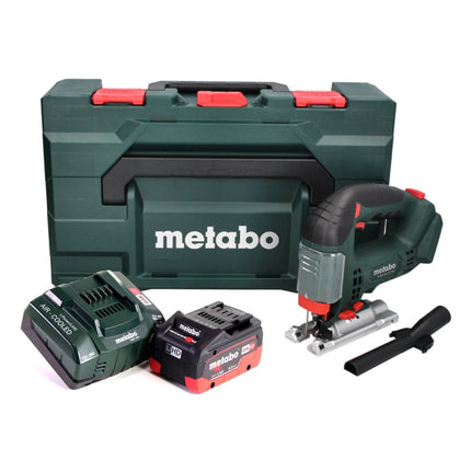 Sierra de calar a batería Metabo STAB 18 LTX 100 18 V + 1x batería LiHD 8,0 Ah + cargador + MetaBOX