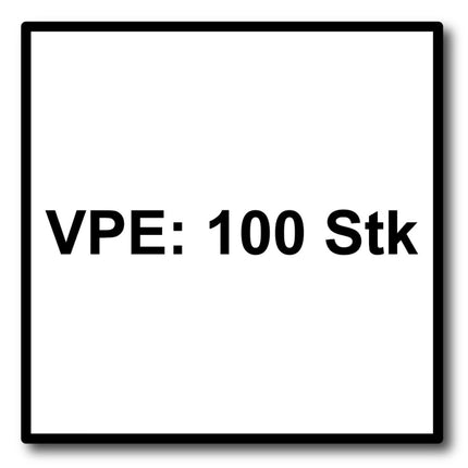 Tornillos para terraza Meisterling 6x120 mm 100 piezas (010010000061) Punta CUT Lente de 90° Cabeza avellanada con rosca gruesa Torx 2/3 Acero inoxidable VA