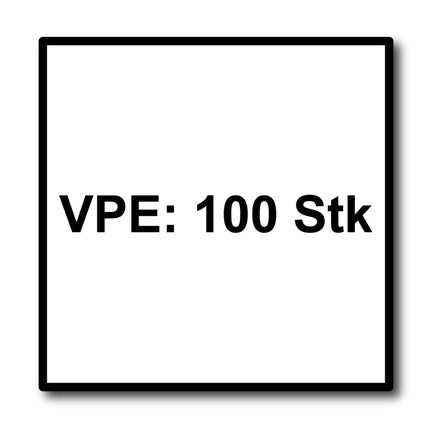 Tornillos para fachada Meisterling 4,8x32 mm 100 piezas (010020000101) 12 mm cabeza plana blanco con rosca parcial Torx Acero inoxidable V2A