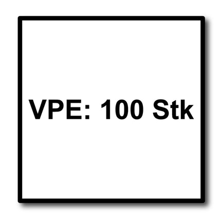 Tornillos para fachada Meisterling 4,8x32 mm 100 piezas (010020000131) 12 mm cabeza plana marrón oscuro con rosca parcial Torx Acero inoxidable V2A