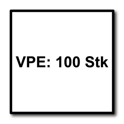 Tornillos para fachada Meisterling 5,5x35 mm 100 piezas (010030000161) 12 mm cabeza plana azul genciana con rosca parcial Torx Acero inoxidable V4A