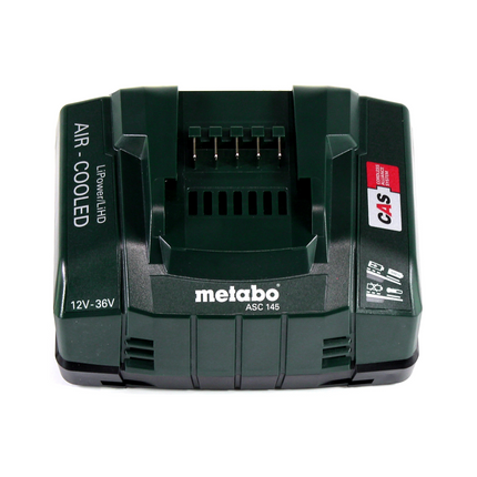 Metabo Power 160-5 18 LTX BL OF compresor sin cable 18 V 8,0 bar sin escobillas + 2x batería LiHD 5,5 Ah + cargador