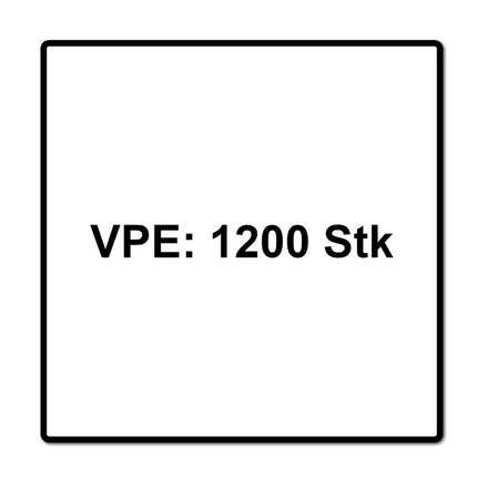 Tornillos para terraza Meisterling 5x40 mm 1200 piezas (6x 010010000001) Punta CUT Lente de 90° Cabeza avellanada con rosca gruesa Torx 2/3 Acero inoxidable VA