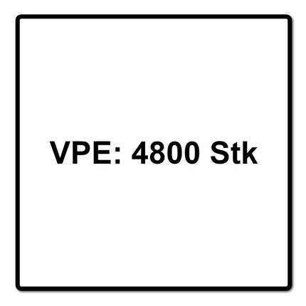 Meisterling Vis pour terrasse 90° 5x50 mm, 4800 pcs., tête fraisée, filetage Torx 2/3, acier inoxydable VA (24x 010010000011 )