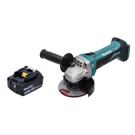 Makita DGA 452 G1 cordless angle grinder 18 V 115 mm + 1x rechargeable battery 6.0 Ah - without charger