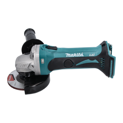 Amoladora angular sin cable Makita DGA 452 RG 18 V 115 mm + 2x batería recargable 6,0 Ah + cargador