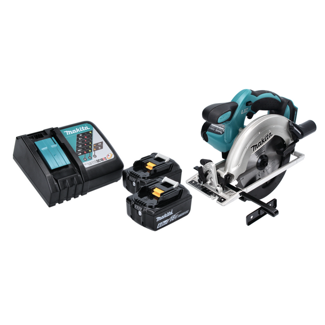 Sierra circular sin cable Makita DSS 611 RG 18 V 165 mm + 2 baterías 6,0 Ah + cargador