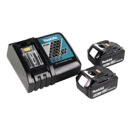 Seghetto alternativo a batteria Makita DJV 180 RG 18V + 2x batteria 6,0 Ah + caricabatterie