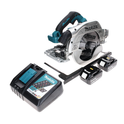 Sierra circular a batería Makita DHS 900 RG2 36 V (2x 18 V) 235 mm sin escobillas + 2x batería 6,0 Ah + cargador