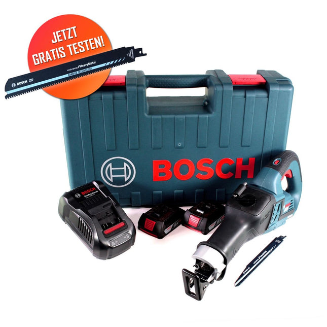 Gratis Hoja de sierra de sable Bosch Carbide Sierra de sable a batería Bosch GSA 18V-32 Sierra de sable sin escobillas de 18 V + 2 baterías de 2,0 Ah + cargador + estuche