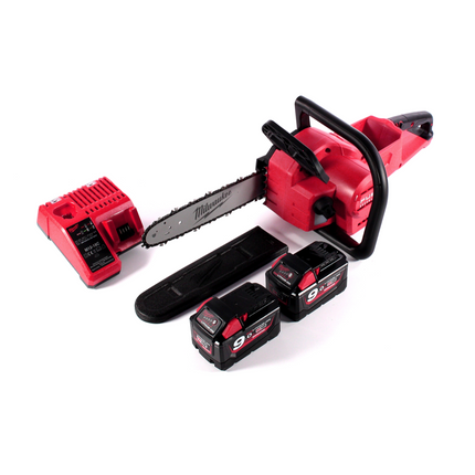 Motosierra a batería Milwaukee M18 FCHSC-902C 18 V 30 cm sin escobillas + 2x baterías 9,0 Ah + cargador