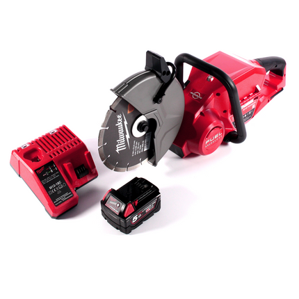 Milwaukee M18 FCOS230-501C Przecinarka akumulatorowa 18 V 230 mm bezszczotkowa + 1x akumulator 5,0 Ah + ładowarka
