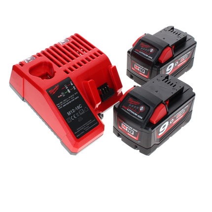 Amoladora de corte a batería Milwaukee M18 FCOS230-902C 18 V 230 mm sin escobillas + 2x baterías 9,0 Ah + cargador