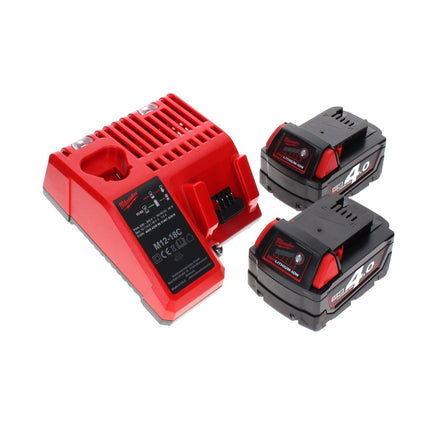 Milwaukee M18 JSR DAB+-402C radio akumulatorowe / sieciowe 18 V + 2x akumulator 4,0 Ah + ładowarka