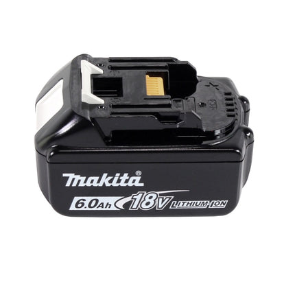 Tijeras para césped a batería Makita DUM 604 G1 18 V + mango alargador con rodillo + 1x batería 6,0 Ah - sin cargador
