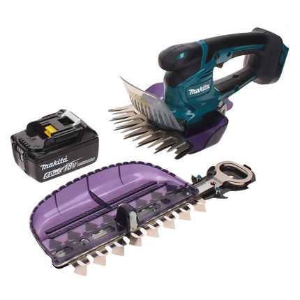 Cisaille à gazon sans fil Makita DUM 604 T1X 18 V avec lame de cisaille à herbe et arbustes + 1x batterie 5,0 Ah - sans chargeur