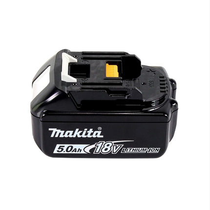 Tijeras para césped a batería Makita DUM 604 T1XJ 18 V con cuchilla para cortacésped y arbustos + 1x batería 5,0 Ah + Makpac - sin cargador