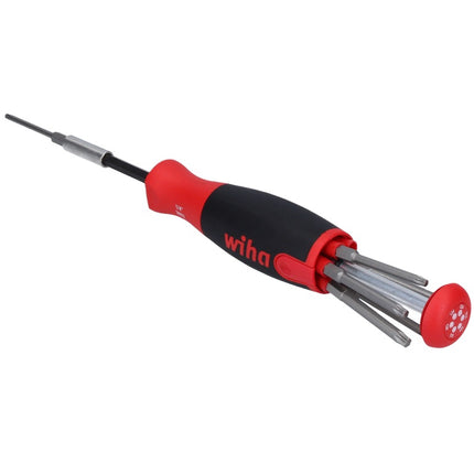 Wiha LiftUp Schraubendreher mit 6 Bit Magazin 1/4" 70 mm magnetisch ( 3803-01022 38590 ) - Toolbrothers