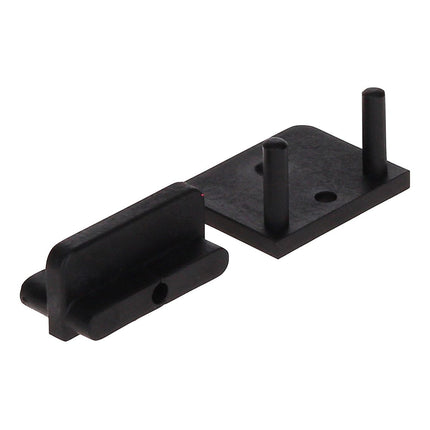 Juego de deslizadores para terraza HECO pieza de borde 30 piezas (48717) con tornillos HECO TOPIX 4,5 x 50 mm HD 20 en caja de plástico