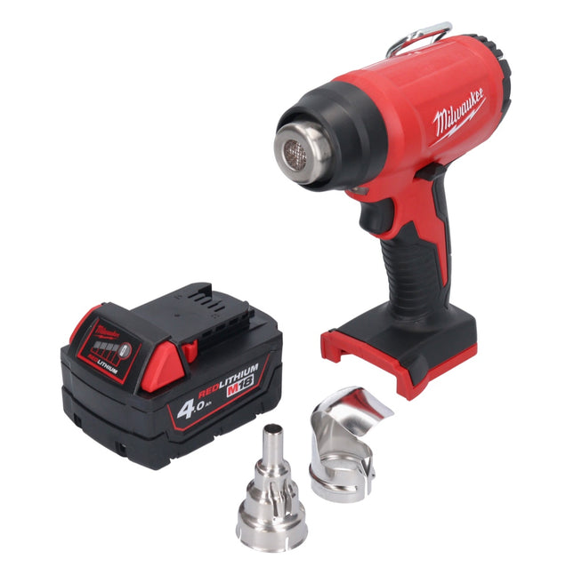 Milwaukee M18 BHG-401 cordless hot air gun 18 V 470 °C + 1x rechargeable battery 4.0 Ah - without charger