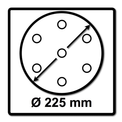 Festool STF D225/48 Schleifscheibe Saphir P36 225 mm 25 Stk. ( 205652 ) für Langhalsschleifer PLANEX - Nachfolger von 495175 - Toolbrothers