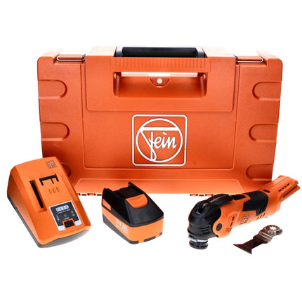 Oscilador de batería Fein MultiMaster AMM 300 Plus 12 V Starlock Plus + 1x batería 6,0 Ah + cargador + estuche